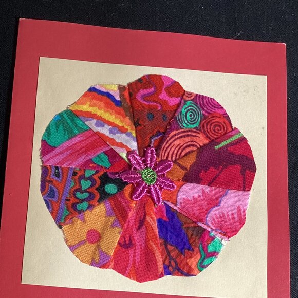 Handmade blank cards (Kaffe Fassett fabrics) #8 - Picture 5 of 5